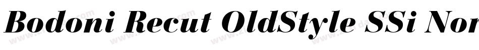 Bodoni Recut OldStyle SSi Normal字体转换